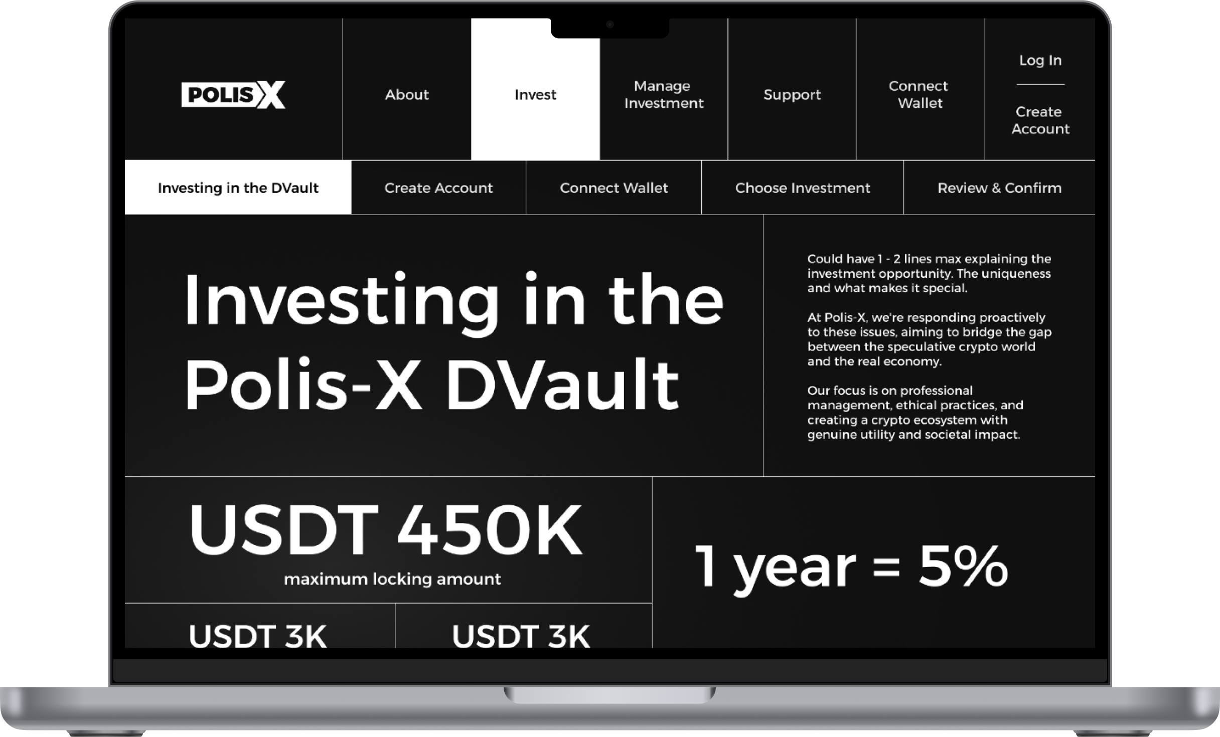 Polis-X website on a laptop
