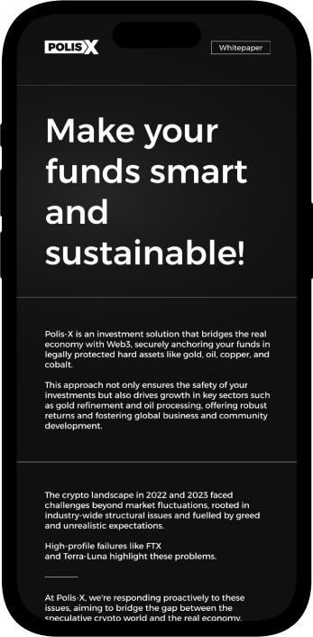 Polis-X website on a mobile phone